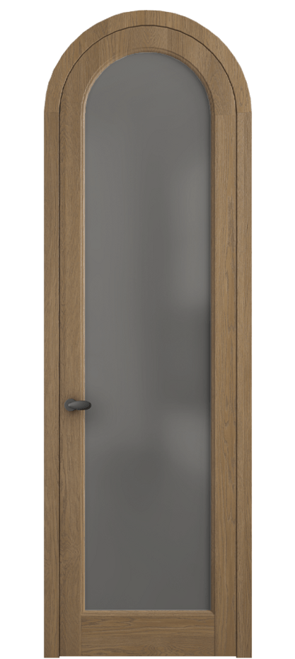 Межкомнатная дверь Палаццо 6814 Дуб мускатный матовый Сатинированное серое стекло, триплекс Цена 306710 сом | Volhovec