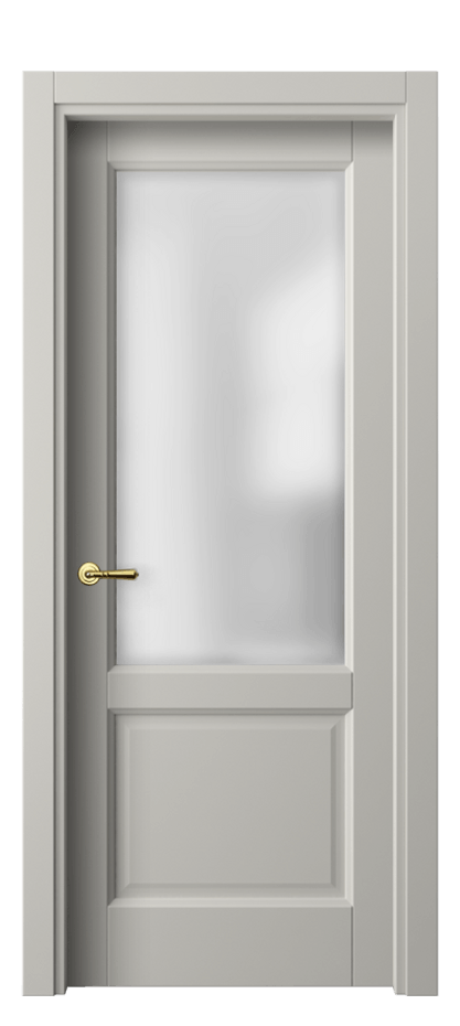 Межкомнатная дверь Galant 1422 Матовый тёплый серый Сатинированное стекло Цена 76290 сом | Volhovec