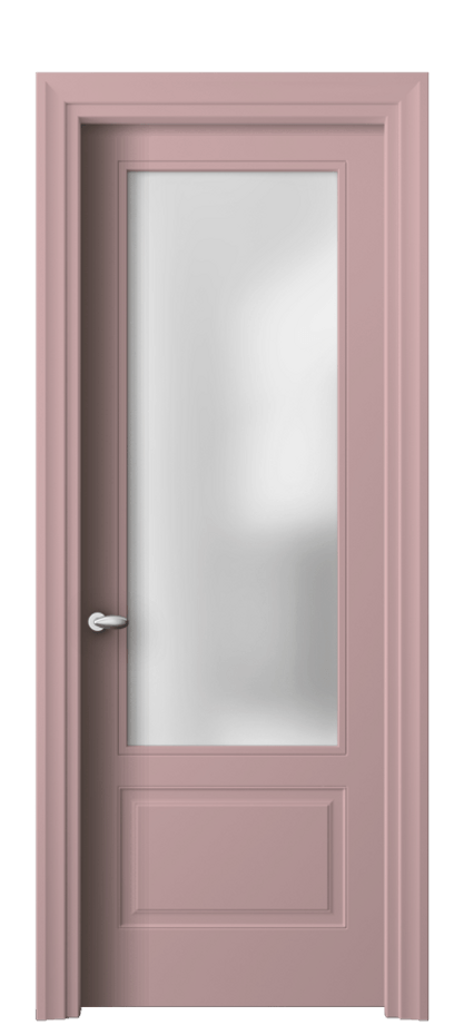 Межкомнатная дверь Esse 8542 Матовый белоснежный Сатинированное стекло Цена 100170 сом | Volhovec