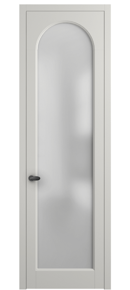 Межкомнатная дверь Палаццо 6804 Матовый серый Сатинированное стекло Цена 97029 ₽ | Volhovec