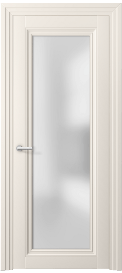 Межкомнатная дверь Centro 2502 ПЭТ кремово-белый Сатинированное стекло Цена 54740 сом | Volhovec