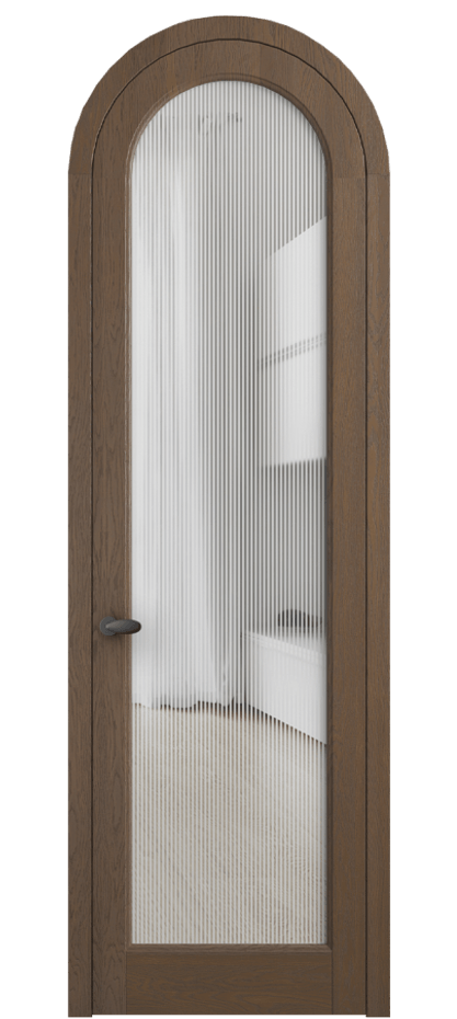 Межкомнатная дверь Палаццо 6814 Дуб туманный матовый Рифлёное стекло "Дюна", триплекс Цена 309180.2 сом | Volhovec