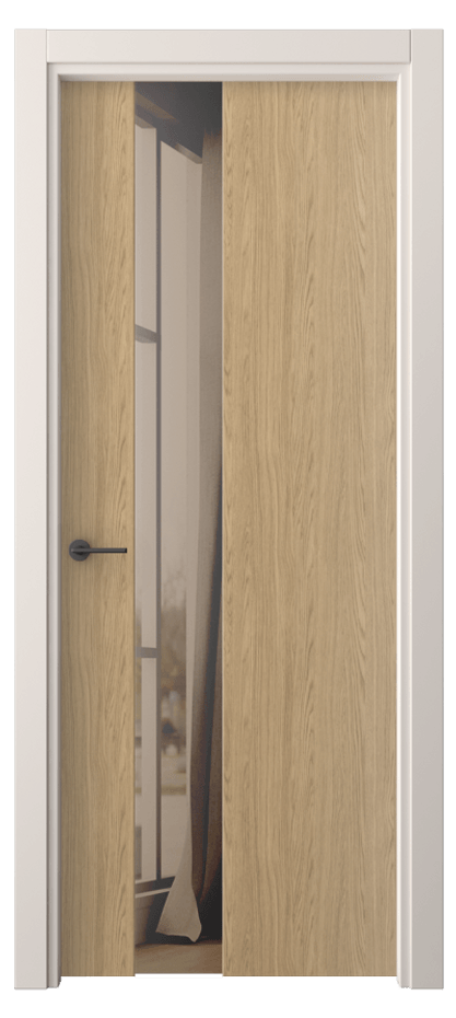 Межкомнатная дверь Freedom 4224 Жемчужный дуб Двустороннее бронзовое зеркало, триплекс Цена 58680 сом | Volhovec