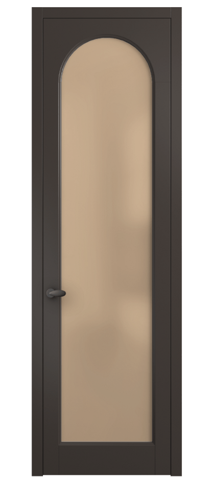 Межкомнатная дверь Палаццо 6804 Матовый антрацит Сатинированное оранжевое стекло, триплекс Цена 141270 сом | Volhovec