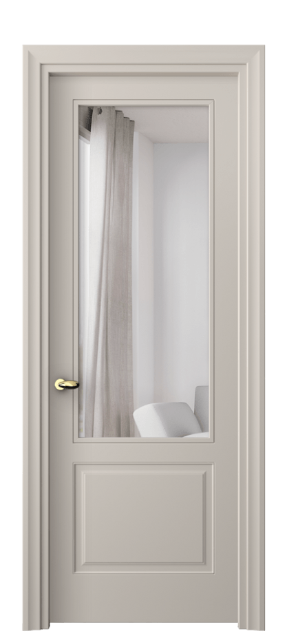Межкомнатная дверь Esse 8552 Матовый светло-бежевый Двустороннее зеркало, триплекс, 7 мм Цена 99150 сом | Volhovec
