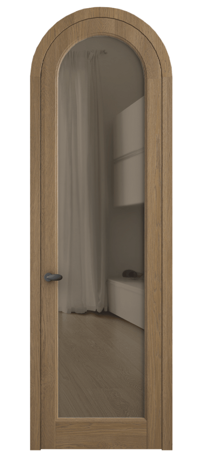 Межкомнатная дверь Палаццо 6814 Дуб мускатный матовый Прозрачное бронзовое стекло, триплекс Цена 306710 сом | Volhovec