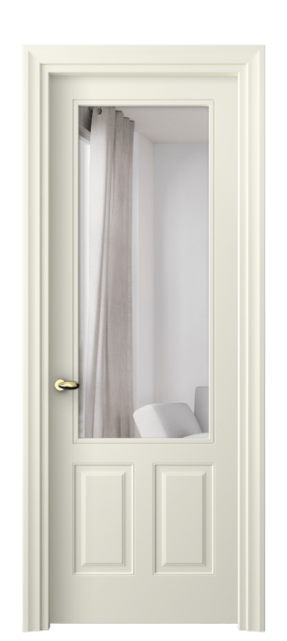 Межкомнатная дверь Esse 8522 Матовый молочно-белый Двустороннее зеркало, триплекс, 7 мм Цена 3550 AZE | Volhovec