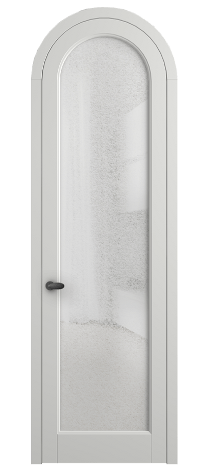 Межкомнатная дверь Палаццо 6814 Матовый светло-серый Фактурное стекло "Лёд", триплекс Цена 190970 сом | Volhovec