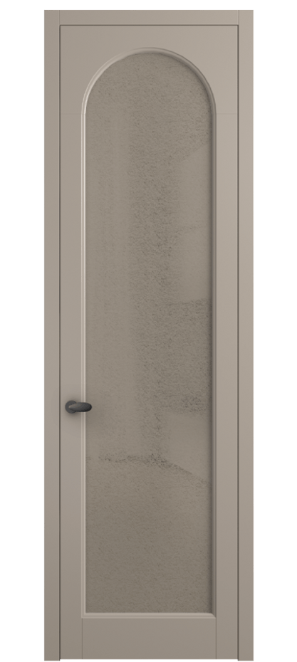 Межкомнатная дверь Палаццо 6804 Матовый бисквитный Фактурное бронзовое стекло "Лёд", триплекс Цена 150010 сом | Volhovec