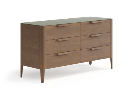 Мебель Комод Piega 6 ящиков. Цвет Дуб туманный матовый. Материал Массив дуба матовый. Коллекция Комод Piega 6 ящиков. Картинка.