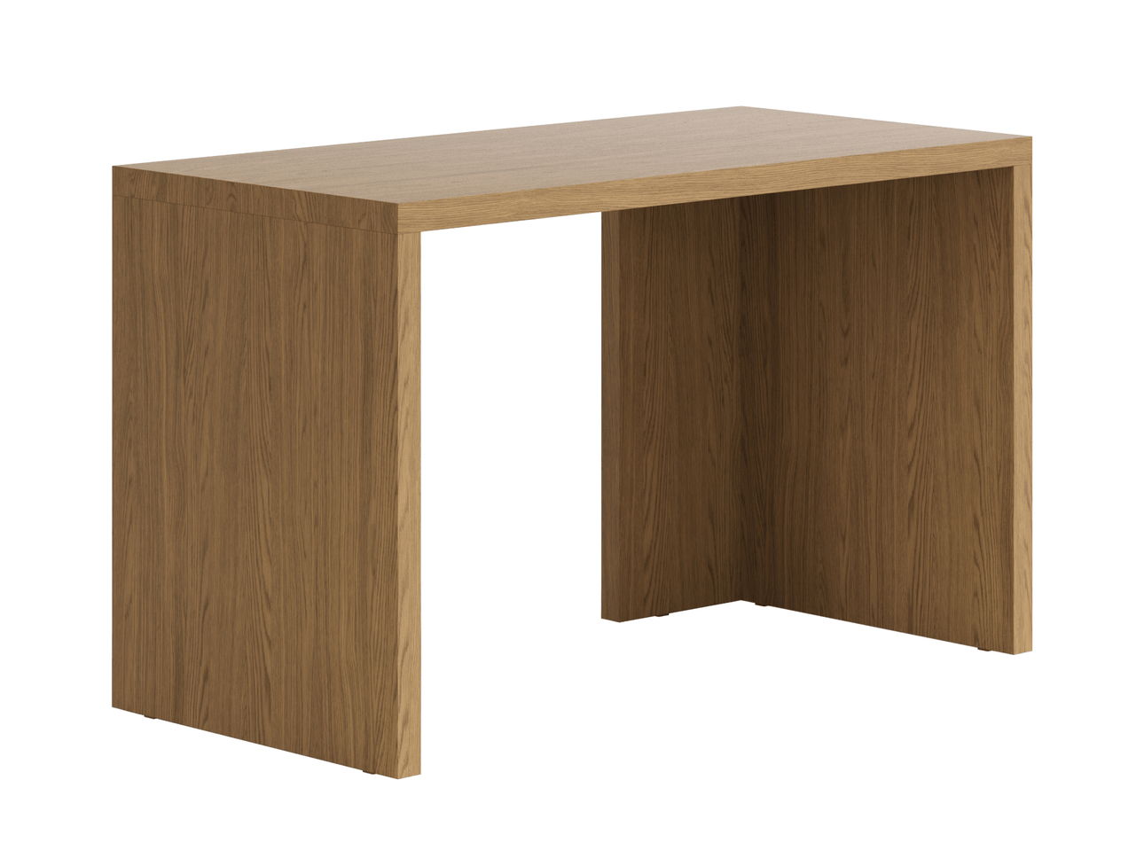 Письменный стол с 2 опорами торфяной дуб