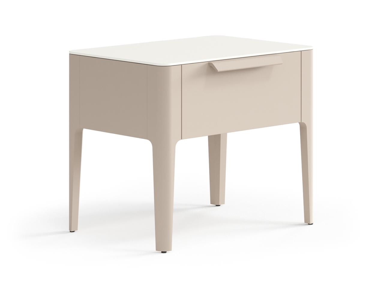 Тумба прикроватная Piega 1 ящик Матовый бисквитный