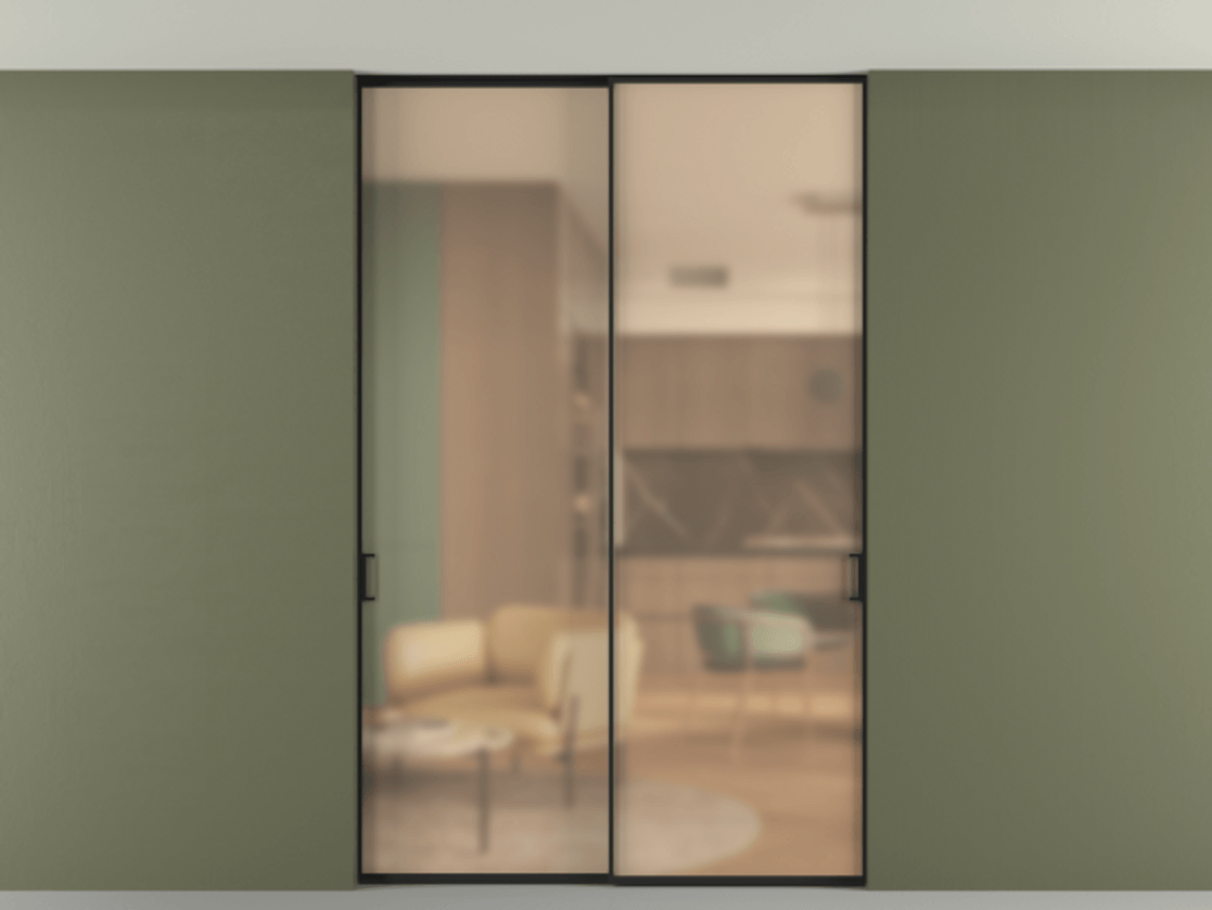 Перегородка Formato внутри проёма скрытое крепление в потолок 2 створки АЛПР 040.01 Алюминий Черный Сатинированное оранжевое стекло, триплекс. Скрытый короб ЧЕР Цена 233695 ₽ 1. Полотно 2 шт. (800/2100 мм)
2. Комплект установки раздвижной системы
3. Базовый комплект фурнитуры
4. Ручка RONDO. Фабрика дверей Волховец 8 (800) 551 43 19 Перегородка Formato внутри проёма скрытое крепление в потолок 2 створки АЛПР 040.01 Алюминий Черный Сатинированное оранжевое стекло, триплекс Цена 233695 ₽ | Volhovec