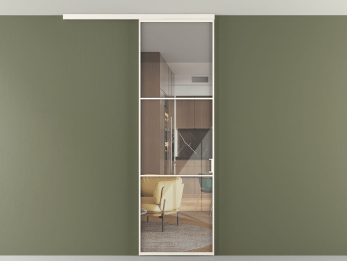 Перегородка Формато вдоль стены на потолок 1 створка АЛПР 040.03 Алюминий пудровый белый Рефлективное прозрачное стекло "Стопсол", калёное. Цена 182740 сом 1. Полотно 2 шт. (800/2100 мм)
2. Комплект установки раздвижной системы
3. Базовый комплект фурнитуры
4.Ручка Рондо. Фабрика дверей Волховец 8 (800) 551 43 19 Перегородка Формато вдоль стены на потолок 1 створка АЛПР 040.03 Алюминий пудровый белый Рефлективное прозрачное стекло "Стопсол", калёное Цена 182740 сом | Volhovec