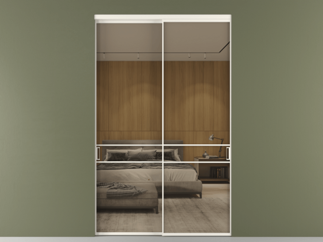 Перегородка Formato внутри проёма 2 створки АЛПР 040.02 Алюминий пудровый белый Рефлективное бронзовое стекло "Stopsol", калёное. Цена 696400 сом 1. Полотно 2 шт. (800/2100 мм)
2. Комплект установки раздвижной системы
3. Базовый комплект фурнитуры
4.Ручка RONDO. Фабрика дверей Волховец 8 (800) 551 43 19 Перегородка Formato внутри проёма 2 створки АЛПР 040.02 Алюминий пудровый белый Рефлективное бронзовое стекло "Stopsol", калёное Цена 696400 сом | Volhovec