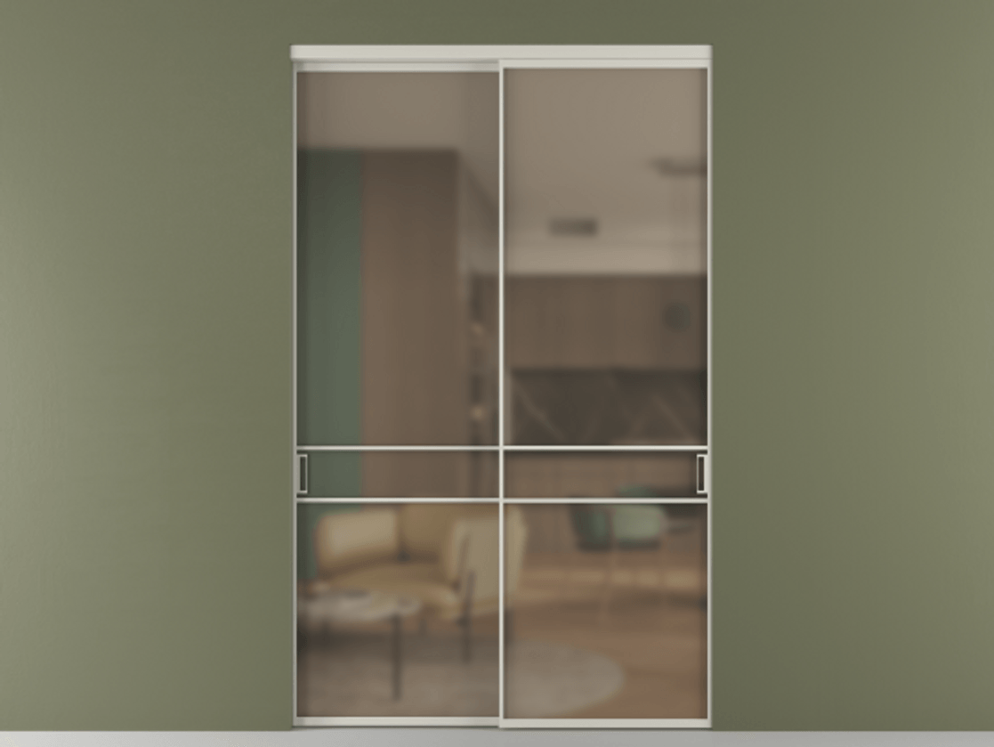 Перегородка Формато внутри проёма 2 створки АЛПР 040.02 Алюминий тёплый серый Сатинированное бронзовое стекло, триплекс. Цена 618440 сом 1. Полотно 2 шт. (800/2100 мм)
2. Комплект установки раздвижной системы
3. Базовый комплект фурнитуры
4.Ручка Рондо. Фабрика дверей Волховец 8 (800) 551 43 19 Перегородка Формато внутри проёма 2 створки АЛПР 040.02 Алюминий тёплый серый Сатинированное бронзовое стекло, триплекс Цена 618440 сом | Volhovec