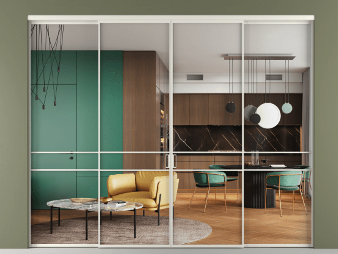 Перегородка Formato внутри проёма четырёхстворчатая #VENDORCODE# #FURNISH# #GLASS# Цена #PRICE# #CURRENCY#  | Volhovec