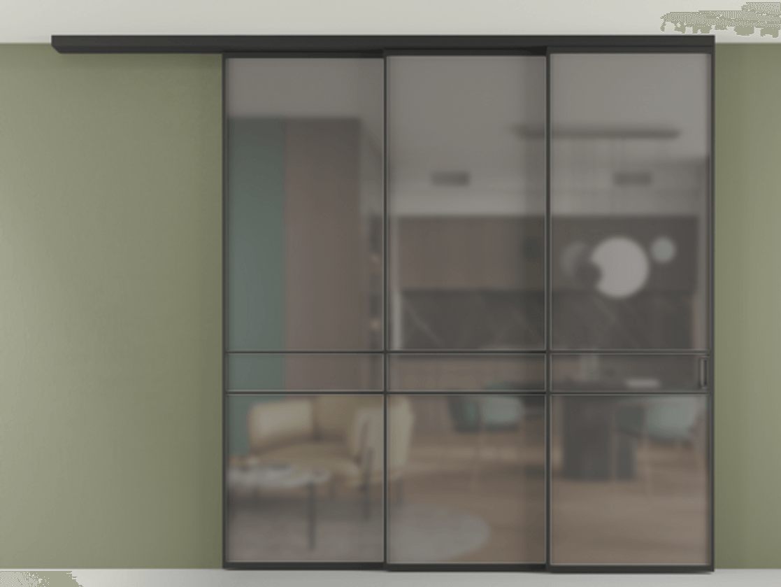 Перегородка Formato вдоль стены на потолок телескопик синхро 3 #VENDORCODE# #FURNISH# #GLASS# Цена #PRICE# #CURRENCY# | Volhovec