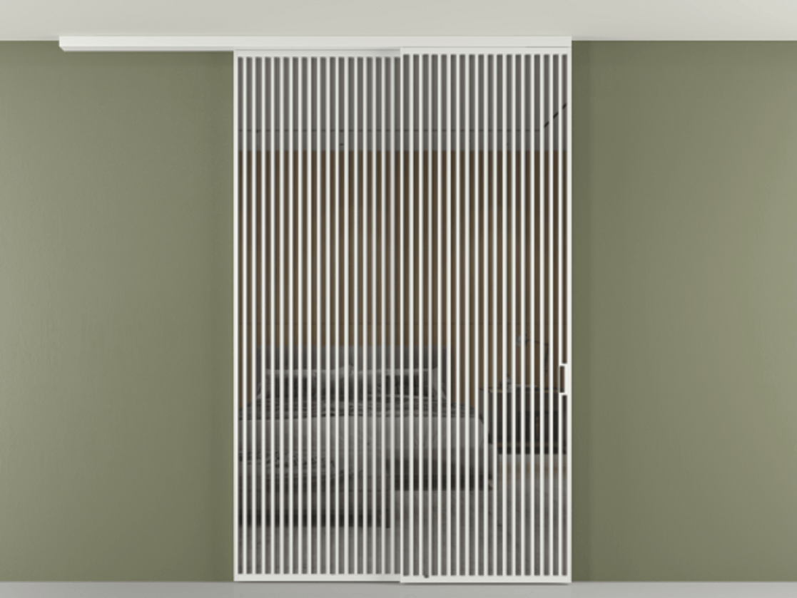 Перегородка Формато вдоль стены на потолок 2 створки с синхронным механизмом АЛПР 040.06 Алюминий белоснежный Рефлективное серое стекло "Стопсол", калёное. Цена 674501 сом 1. Полотно 2 шт. (800/2100 мм)
2. Комплект установки раздвижной системы
3. Базовый комплект фурнитуры
4.Ручка Рондо. Фабрика дверей Волховец 8 (800) 551 43 19 Перегородка Формато вдоль стены на потолок 2 створки с синхронным механизмом АЛПР 040.06 Алюминий белоснежный Рефлективное серое стекло "Стопсол", калёное Цена 674501 сом | Volhovec