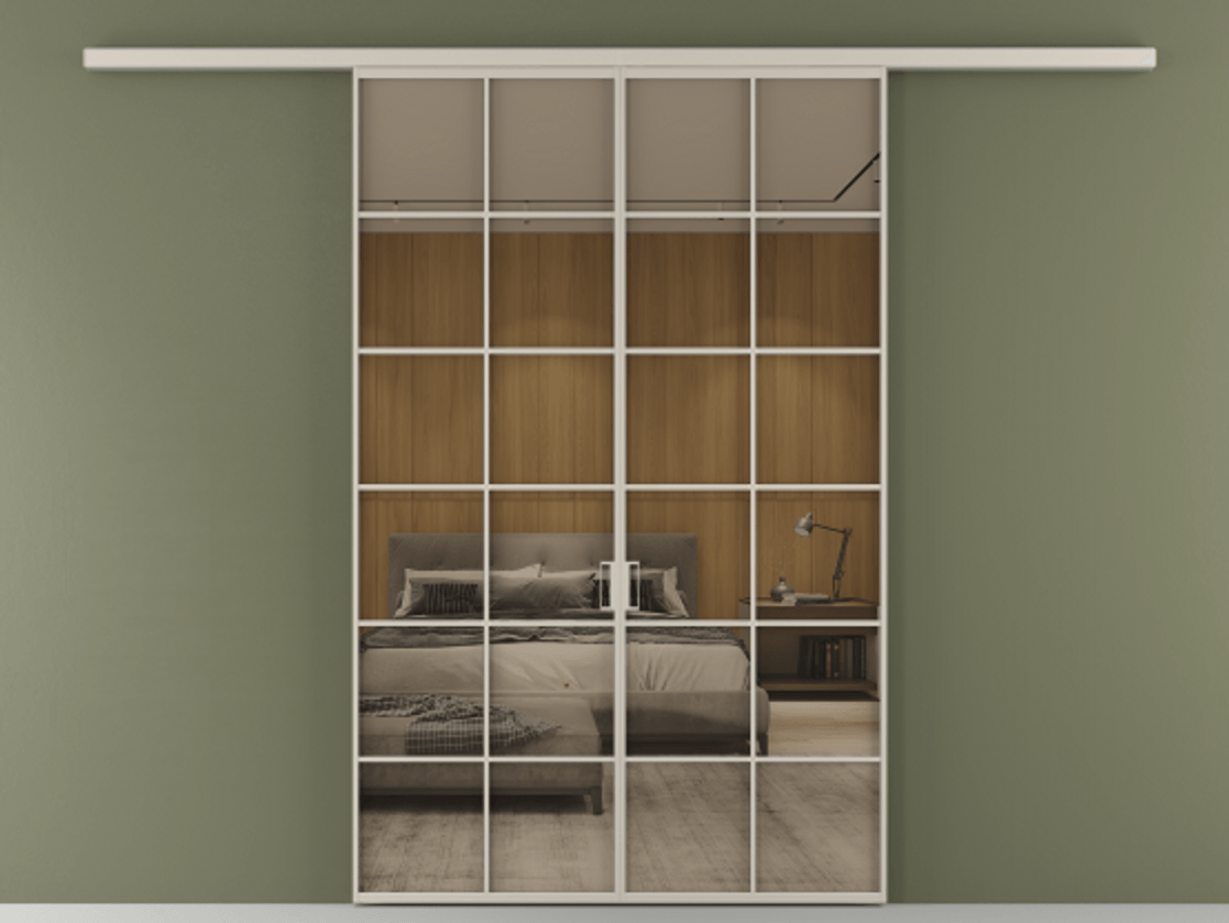 Перегородка Formato вдоль стены 2 створки АЛПР 040.05 Алюминий светло-бежевый Рефлективное бронзовое стекло "Stopsol", калёное. Цена 385260 сом 1. Полотно 2 шт. (800/2100 мм)
2. Комплект установки раздвижной системы
3. Базовый комплект фурнитуры
4.Ручка RONDO
. Фабрика дверей Волховец 8 (800) 551 43 19 Перегородка Formato вдоль стены 2 створки АЛПР 040.05 Алюминий светло-бежевый Рефлективное бронзовое стекло "Stopsol", калёное Цена 385260 сом | Volhovec