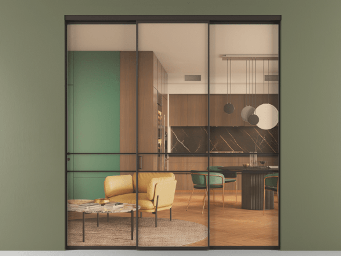 Перегородка Формато внутри проёма 3 створки АЛПР 040.02 Алюминий антрацит Прозрачное оранжевое стекло, триплекс. Цена 345470 сом 1. Полотно 3 шт. (800/2100 мм)
2. Комплект установки раздвижной системы
3. Базовый комплект фурнитуры
4.Ручка Рондо. Фабрика дверей Волховец 8 (800) 551 43 19 Перегородка Формато внутри проёма 3 створки АЛПР 040.02 Алюминий антрацит Прозрачное оранжевое стекло, триплекс Цена 345470 сом | Volhovec