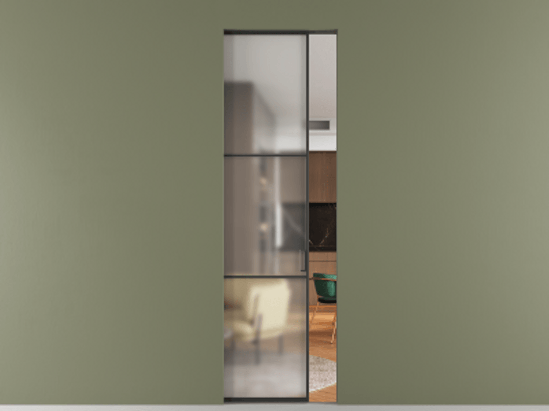 Перегородка Формато скрытый пенал 1 створка АЛПР 040.03 Алюминий Черный Сатинированное стекло "Мателюкс Кристал Вижн", калёное, матовое, каленое 6 мм. Цена 231360 сом . Фабрика дверей Волховец 8 (800) 551 43 19 Перегородка Формато скрытый пенал 1 створка АЛПР 040.03 Алюминий Черный Сатинированное стекло "Мателюкс Кристал Вижн", калёное, матовое, каленое 6 мм Цена 231360 сом | Volhovec