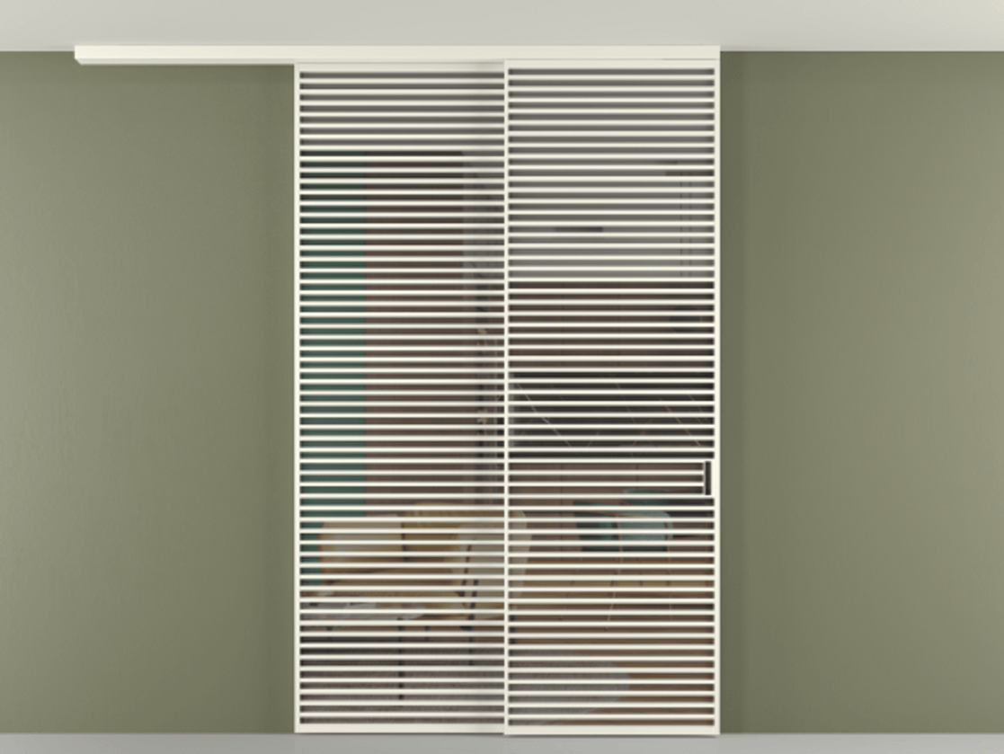 Перегородка Формато вдоль стены на потолок 2 створки с синхронным механизмом АЛПР 040.07 Алюминий жемчужный Прозрачное серое стекло, триплекс. Цена 655860 сом 1. Полотно 2 шт. (800/2100 мм)
2. Комплект установки раздвижной системы
3. Базовый комплект фурнитуры
4.Ручка Рондо. Фабрика дверей Волховец 8 (800) 551 43 19 Перегородка Формато вдоль стены на потолок 2 створки с синхронным механизмом АЛПР 040.07 Алюминий жемчужный Прозрачное серое стекло, триплекс Цена 655860 сом | Volhovec