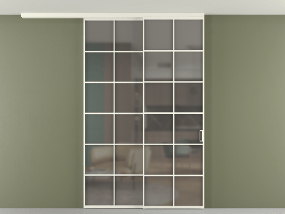 Перегородка Формато вдоль стены на потолок 2 створки с синхронным механизмом АЛПР 040.05 Алюминий жемчужный Сатинированное серое стекло, триплекс. Цена 424720 сом 1. Полотно 2 шт. (800/2100 мм)
2. Комплект установки раздвижной системы
3. Базовый комплект фурнитуры
4.Ручка Рондо. Фабрика дверей Волховец 8 (800) 551 43 19 Перегородка Формато вдоль стены на потолок 2 створки с синхронным механизмом АЛПР 040.05 Алюминий жемчужный Сатинированное серое стекло, триплекс Цена 424720 сом | Volhovec