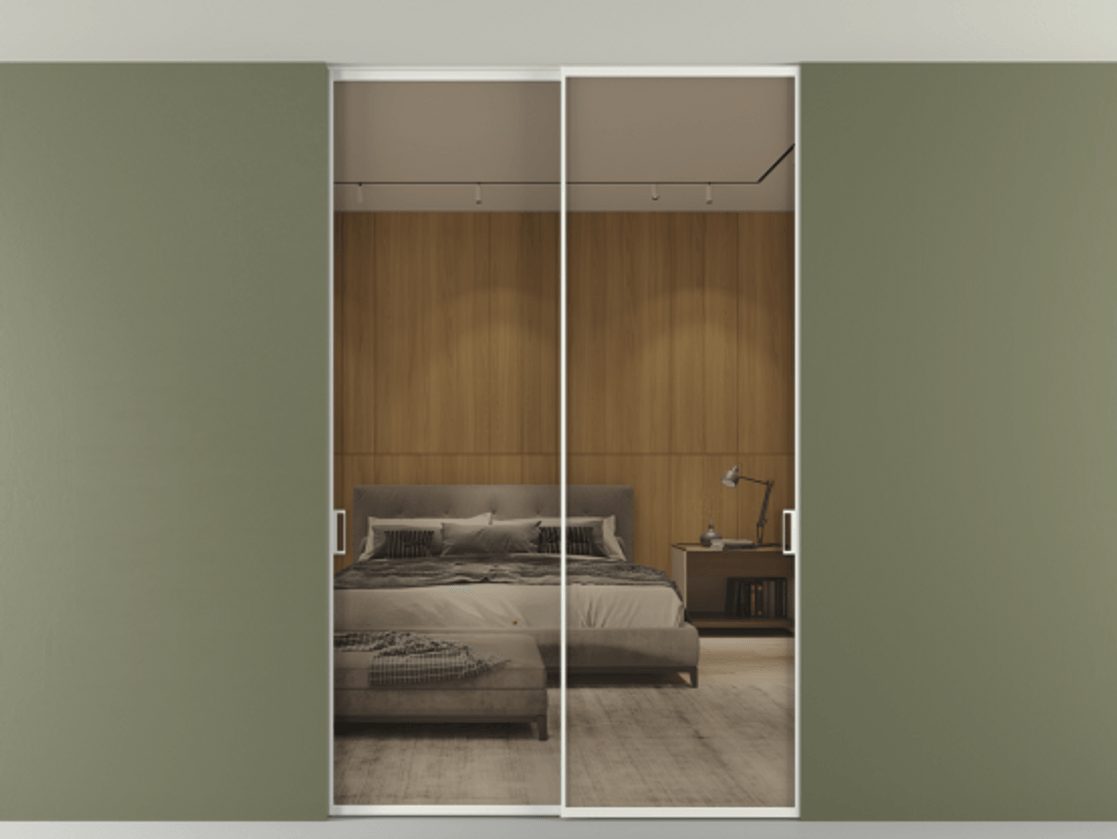 Перегородка Формато внутри проёма скрытое крепление в потолок 2 створки АЛПР 040.01 Алюминий светло-серый Рефлективное бронзовое стекло "Стопсол", калёное. Цена 427540 сом 1. Полотно 2 шт. (800/2100 мм)
2. Комплект установки раздвижной системы
3. Базовый комплект фурнитуры
4. Ручка Рондо. Фабрика дверей Волховец 8 (800) 551 43 19 Перегородка Формато внутри проёма скрытое крепление в потолок 2 створки АЛПР 040.01 Алюминий светло-серый Рефлективное бронзовое стекло "Стопсол", калёное Цена 427540 сом | Volhovec