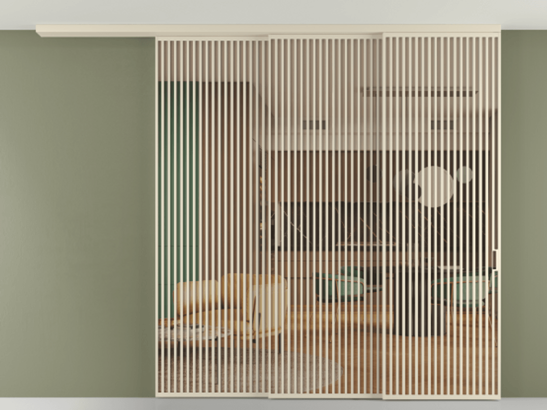 Перегородка Formato вдоль стены на потолок телескопик синхро 3 АЛПР 040.06 Алюминий бежево-серый Прозрачное оранжевое стекло, триплекс Цена 1072580 сом | Volhovec