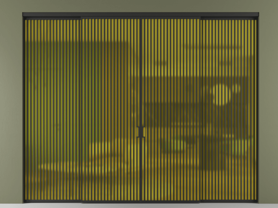 Перегородка Formato внутри проёма 4 створки АЛПР 040.06 Алюминий Черный Сатинированное жёлтое стекло, триплекс. Скрытый короб ЧЕР Цена 906450 сом 1. Полотно 4 шт. (800/2100 мм)
2. Комплект установки раздвижной системы
3. Базовый комплект фурнитуры
4.Ручка RONDO. Фабрика дверей Волховец 8 (800) 551 43 19 Перегородка Formato внутри проёма 4 створки АЛПР 040.06 Алюминий Черный Сатинированное жёлтое стекло, триплекс Цена 906450 сом | Volhovec