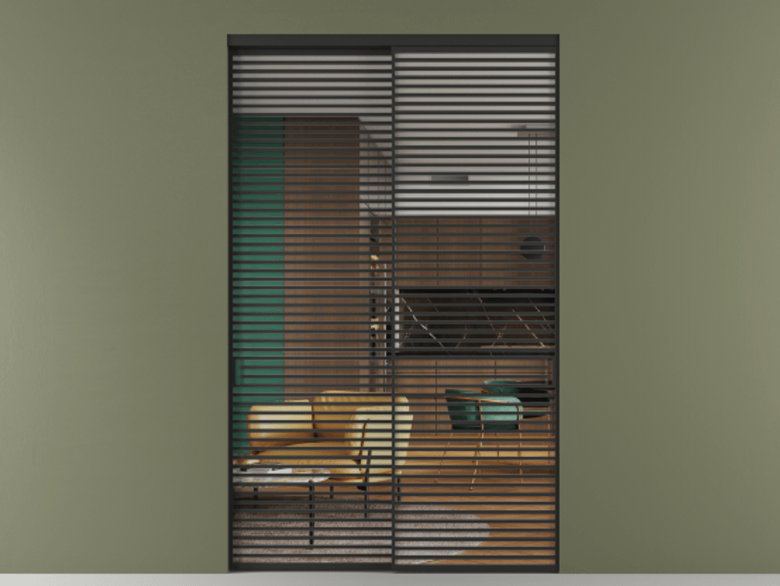 Перегородка Formato внутри проёма двустворчатая #VENDORCODE# #FURNISH# #GLASS# Цена #PRICE# #CURRENCY#  | Volhovec