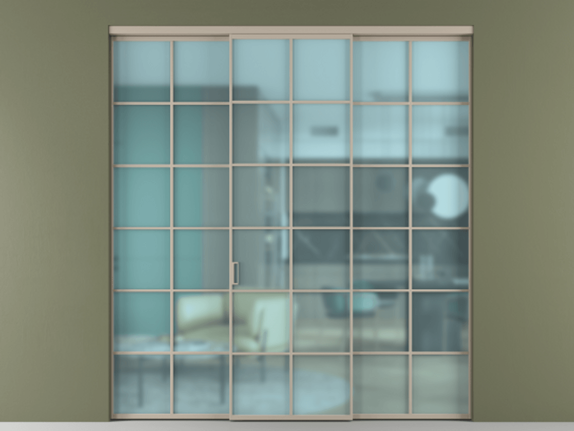 Перегородка Формато внутри проёма 3 створки АЛПР 040.05 Алюминий бисквитный Сатинированное голубое стекло, триплекс. Цена 371030 сом 1. Полотно 3 шт. (800/2100 мм)
2. Комплект установки раздвижной системы
3. Базовый комплект фурнитуры
4.Ручка Рондо. Фабрика дверей Волховец 8 (800) 551 43 19 Перегородка Формато внутри проёма 3 створки АЛПР 040.05 Алюминий бисквитный Сатинированное голубое стекло, триплекс Цена 371030 сом | Volhovec