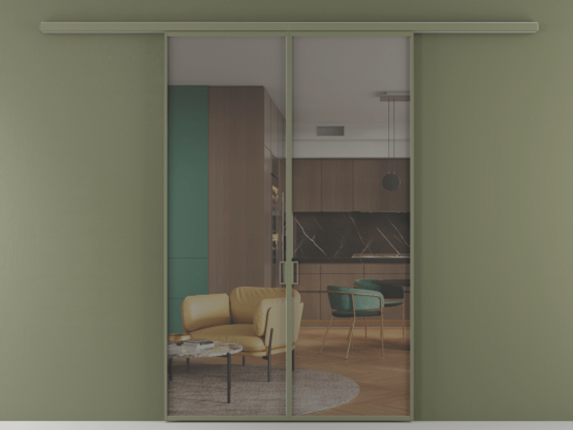 Перегородка Formato вдоль стены 2 створки АЛПР 040.01 Алюминий оливковый тёмный Прозрачное серое стекло, триплекс. Цена 323520 сом 1. Полотно 2 шт. (800/2100 мм)
2. Комплект установки раздвижной системы
3. Базовый комплект фурнитуры
4.Ручка RONDO
. Фабрика дверей Волховец 8 (800) 551 43 19 Перегородка Formato вдоль стены 2 створки АЛПР 040.01 Алюминий оливковый тёмный Прозрачное серое стекло, триплекс Цена 323520 сом | Volhovec