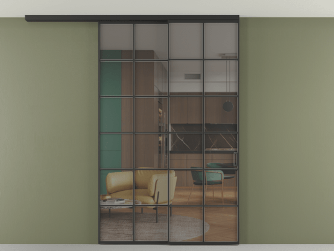 Перегородка Formato вдоль стены на потолок телескопик синхро 2 #VENDORCODE# #FURNISH# #GLASS# Цена #PRICE# #CURRENCY# | Volhovec