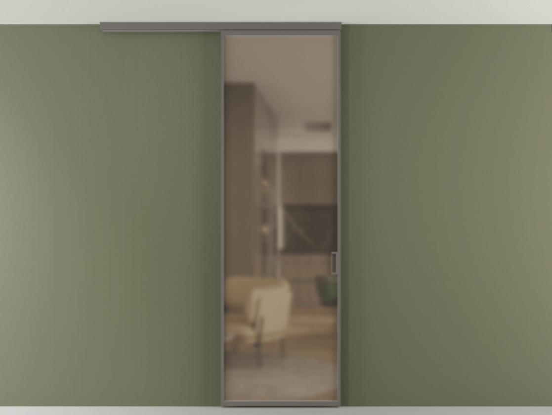 Перегородка Формато вдоль стены на потолок 1 створка АЛПР 040.01 Алюминий классический серый Сатинированное бронзовое стекло, триплекс. Цена 134540 сом 1. Полотно 2 шт. (800/2100 мм)
2. Комплект установки раздвижной системы
3. Базовый комплект фурнитуры
4.Ручка Рондо. Фабрика дверей Волховец 8 (800) 551 43 19 Перегородка Формато вдоль стены на потолок 1 створка АЛПР 040.01 Алюминий классический серый Сатинированное бронзовое стекло, триплекс Цена 134540 сом | Volhovec