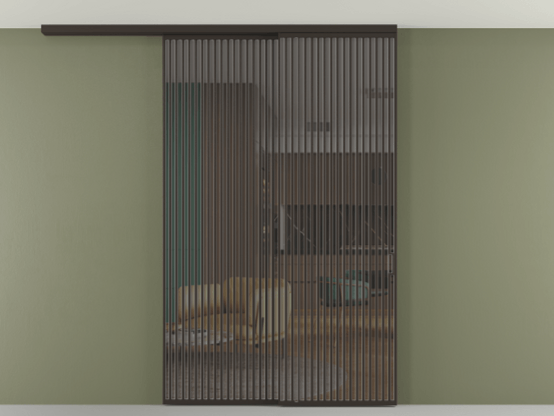 Перегородка Формато вдоль стены на потолок 2 створки с синхронным механизмом АЛПР 040.06 Алюминий антрацит Прозрачное серое стекло, триплекс. Цена 655860 сом 1. Полотно 2 шт. (800/2100 мм)
2. Комплект установки раздвижной системы
3. Базовый комплект фурнитуры
4.Ручка Рондо. Фабрика дверей Волховец 8 (800) 551 43 19 Перегородка Формато вдоль стены на потолок 2 створки с синхронным механизмом АЛПР 040.06 Алюминий антрацит Прозрачное серое стекло, триплекс Цена 655860 сом | Volhovec