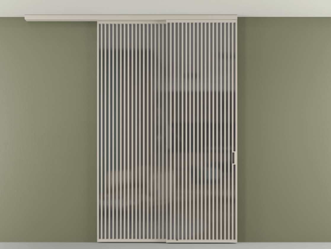 Перегородка Формато вдоль стены на потолок 2 створки с синхронным механизмом АЛПР 040.06 Алюминий светло-бежевый Сатинированное серое стекло, триплекс. Цена 655860 сом 1. Полотно 2 шт. (800/2100 мм)
2. Комплект установки раздвижной системы
3. Базовый комплект фурнитуры
4.Ручка Рондо. Фабрика дверей Волховец 8 (800) 551 43 19 Перегородка Формато вдоль стены на потолок 2 створки с синхронным механизмом АЛПР 040.06 Алюминий светло-бежевый Сатинированное серое стекло, триплекс Цена 655860 сом | Volhovec