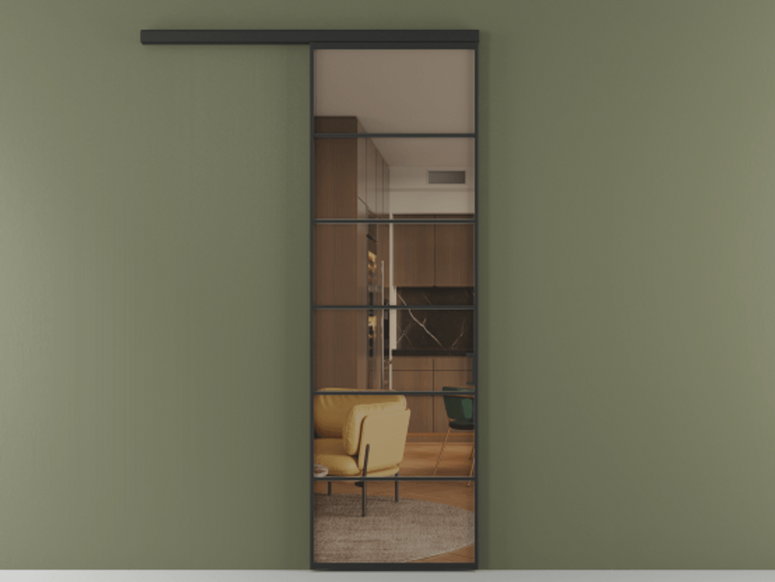 Перегородка Formato вдоль стены одностворчатая #VENDORCODE# #FURNISH# #GLASS# Цена #PRICE# #CURRENCY#  | Volhovec