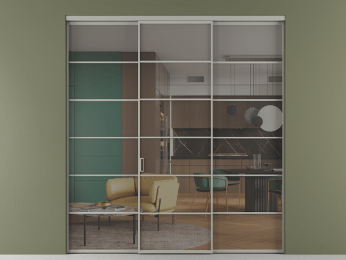 Перегородка Формато внутри проёма 3 створки АЛПР 040.04 Алюминий нейтральный серый Прозрачное серое стекло, триплекс. Цена 371030 сом 1. Полотно 3 шт. (800/2100 мм)
2. Комплект установки раздвижной системы
3. Базовый комплект фурнитуры
4.Ручка Рондо. Фабрика дверей Волховец 8 (800) 551 43 19 Перегородка Формато внутри проёма 3 створки АЛПР 040.04 Алюминий нейтральный серый Прозрачное серое стекло, триплекс Цена 371030 сом | Volhovec