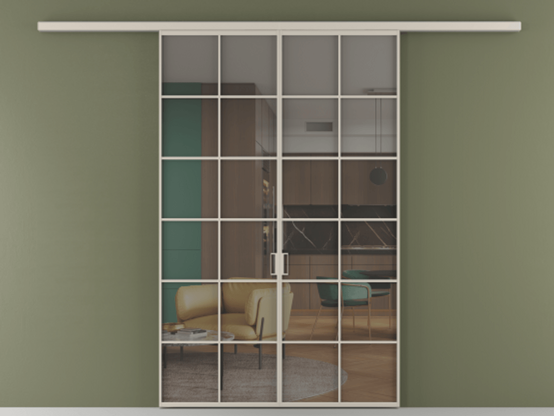 Перегородка Formato вдоль стены 2 створки АЛПР 040.05 Алюминий светло-бежевый Прозрачное серое стекло, триплекс. Цена 361960 сом 1. Полотно 2 шт. (800/2100 мм)
2. Комплект установки раздвижной системы
3. Базовый комплект фурнитуры
4.Ручка RONDO
. Фабрика дверей Волховец 8 (800) 551 43 19 Перегородка Formato вдоль стены 2 створки АЛПР 040.05 Алюминий светло-бежевый Прозрачное серое стекло, триплекс Цена 361960 сом | Volhovec