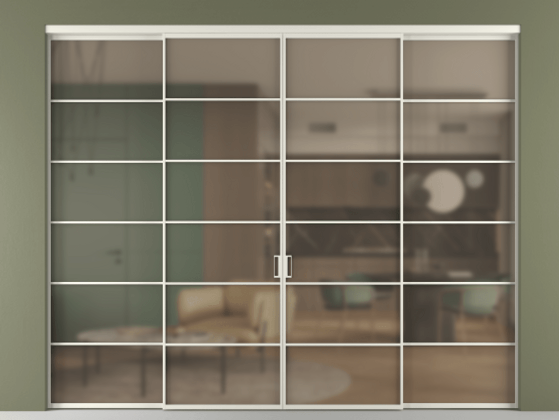 Перегородка Formato внутри проёма четырёхстворчатая #VENDORCODE# #FURNISH# #GLASS# Цена #PRICE# #CURRENCY#  | Volhovec
