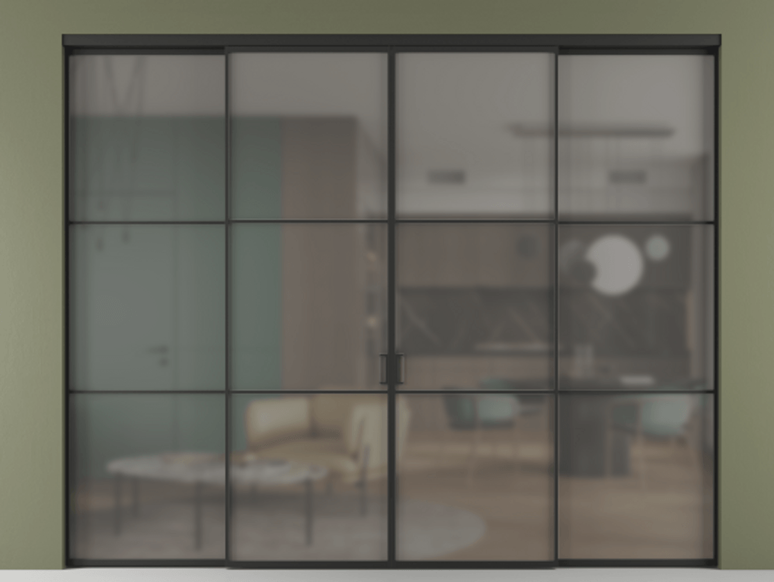 Перегородка Formato внутри проёма четырёхстворчатая #VENDORCODE# #FURNISH# #GLASS# Цена #PRICE# #CURRENCY#  | Volhovec