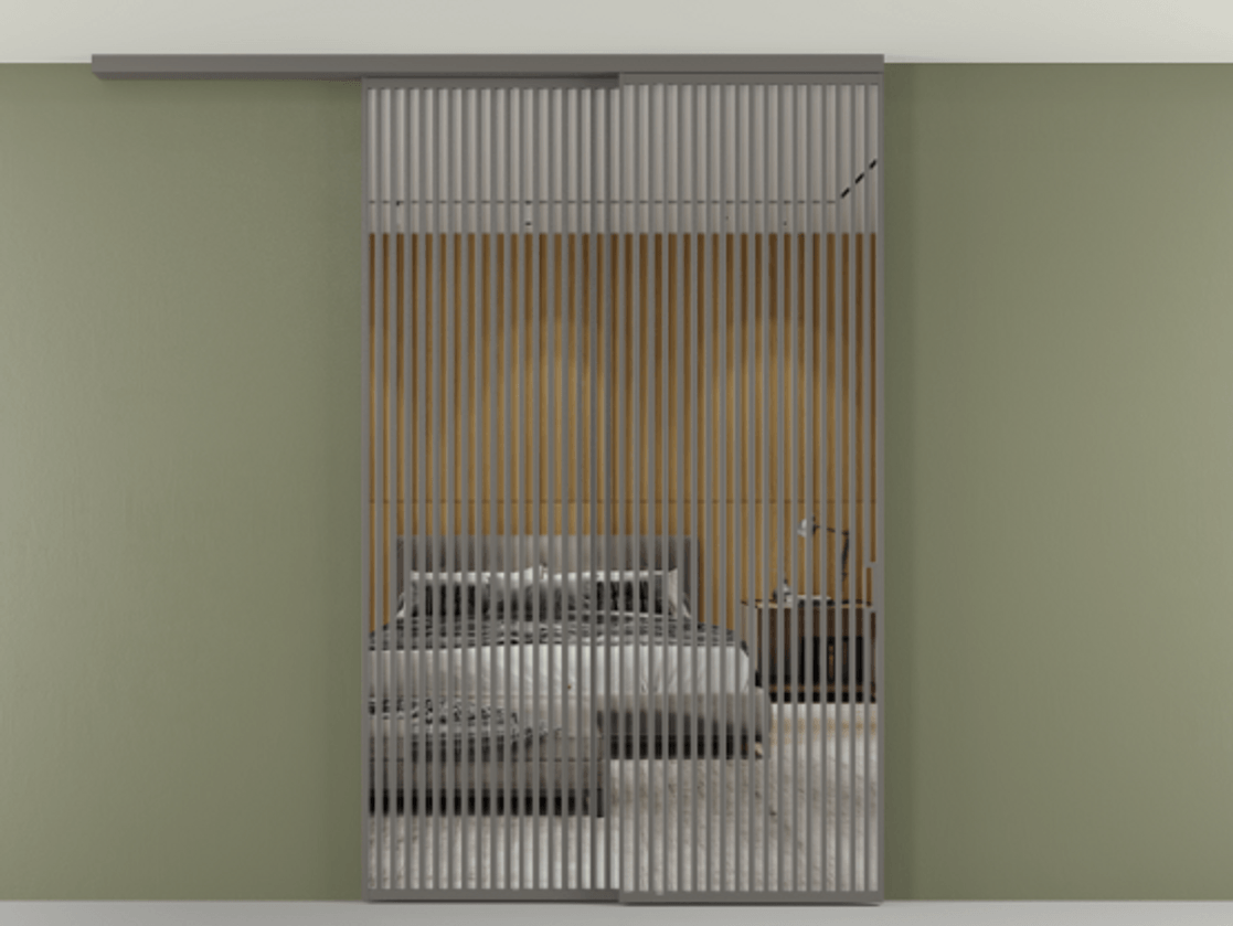 Перегородка Формато вдоль стены на потолок 2 створки с синхронным механизмом АЛПР 040.06 Алюминий классический серый Двустороннее зеркало, триплекс , триплекс 6 мм. Цена 655860 сом 1. Полотно 2 шт. (800/2100 мм)
2. Комплект установки раздвижной системы
3. Базовый комплект фурнитуры
4.Ручка Рондо. Фабрика дверей Волховец 8 (800) 551 43 19 Перегородка Формато вдоль стены на потолок 2 створки с синхронным механизмом АЛПР 040.06 Алюминий классический серый Двустороннее зеркало, триплекс , триплекс 6 мм Цена 655860 сом | Volhovec