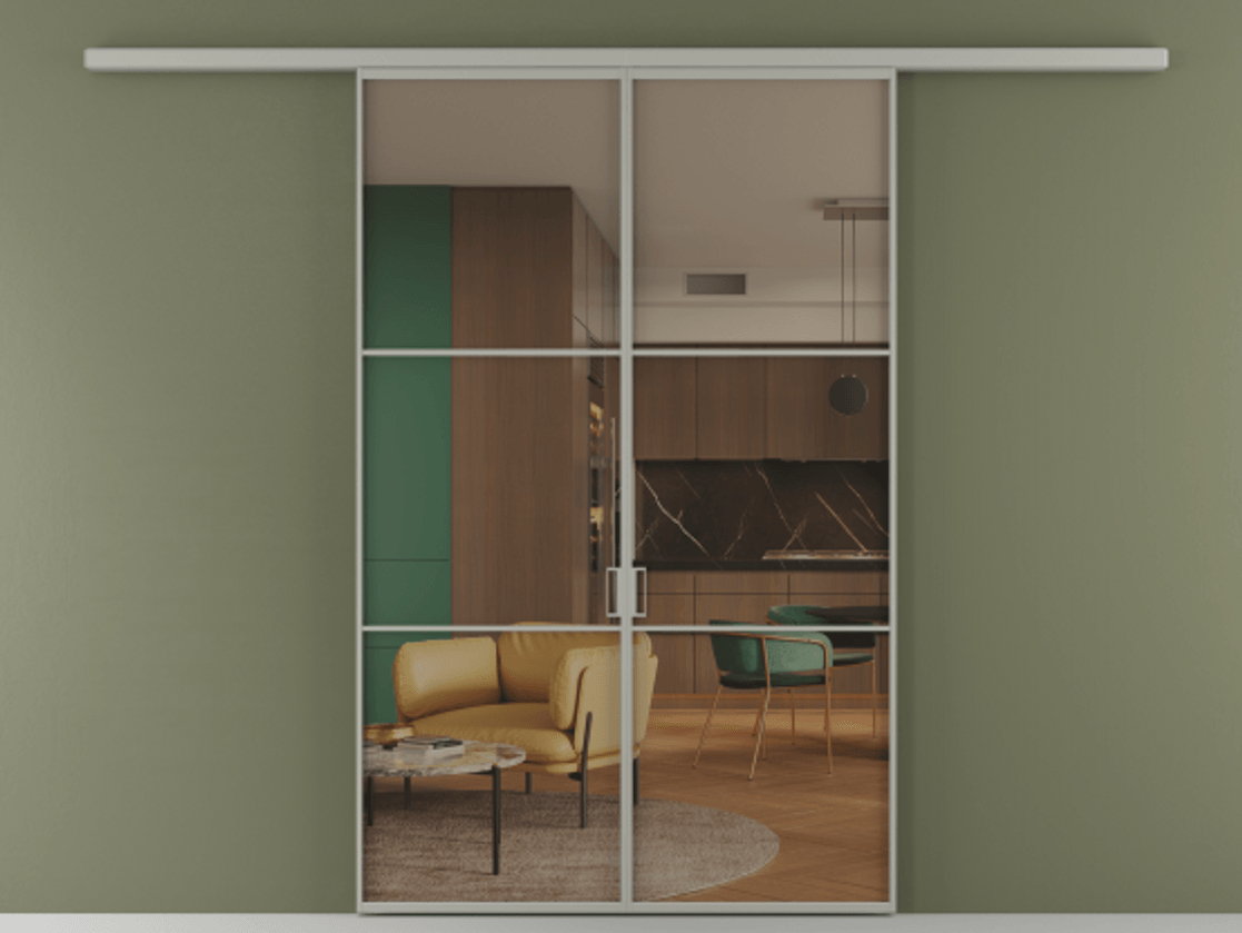 Перегородка Formato вдоль стены 2 створки АЛПР 040.03 Алюминий нейтральный серый Прозрачное бронзовое стекло, триплекс. Цена 339250 сом 1. Полотно 2 шт. (800/2100 мм)
2. Комплект установки раздвижной системы
3. Базовый комплект фурнитуры
4.Ручка RONDO
. Фабрика дверей Волховец 8 (800) 551 43 19 Перегородка Formato вдоль стены 2 створки АЛПР 040.03 Алюминий нейтральный серый Прозрачное бронзовое стекло, триплекс Цена 339250 сом | Volhovec