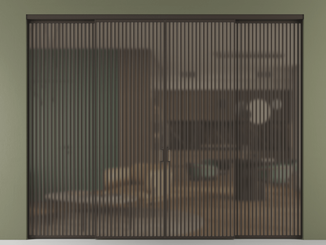 Перегородка Формато внутри проёма 4 створки АЛПР 040.06 Алюминий антрацит Сатинированное бронзовое стекло, триплекс. Цена 897040 сом 1. Полотно 4 шт. (800/2100 мм)
2. Комплект установки раздвижной системы
3. Базовый комплект фурнитуры
4.Ручка Рондо. Фабрика дверей Волховец 8 (800) 551 43 19 Перегородка Формато внутри проёма 4 створки АЛПР 040.06 Алюминий антрацит Сатинированное бронзовое стекло, триплекс Цена 897040 сом | Volhovec