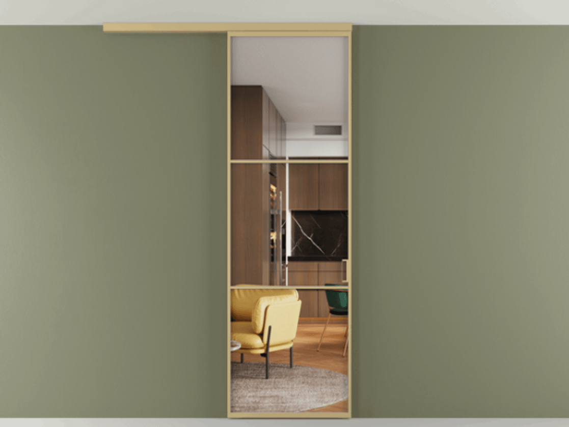 Перегородка Формато вдоль стены на потолок 1 створка АЛПР 040.03 Золотой Прозрачное стекло "Кристал Вижн", калёное. Цена 139620 сом 1. Полотно 2 шт. (800/2100 мм)
2. Комплект установки раздвижной системы
3. Базовый комплект фурнитуры
4.Ручка Рондо. Фабрика дверей Волховец 8 (800) 551 43 19 Перегородка Формато вдоль стены на потолок 1 створка АЛПР 040.03 Золотой Прозрачное стекло "Кристал Вижн", калёное Цена 139620 сом | Volhovec