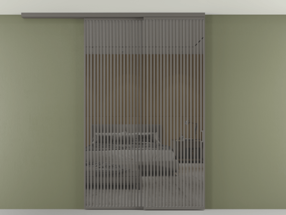 Перегородка Формато вдоль стены на потолок 2 створки с синхронным механизмом АЛПР 040.06 Алюминий классический серый Рефлективное серое стекло "Стопсол", калёное. Цена 674501 сом 1. Полотно 2 шт. (800/2100 мм)
2. Комплект установки раздвижной системы
3. Базовый комплект фурнитуры
4.Ручка Рондо. Фабрика дверей Волховец 8 (800) 551 43 19 Перегородка Формато вдоль стены на потолок 2 створки с синхронным механизмом АЛПР 040.06 Алюминий классический серый Рефлективное серое стекло "Стопсол", калёное Цена 674501 сом | Volhovec