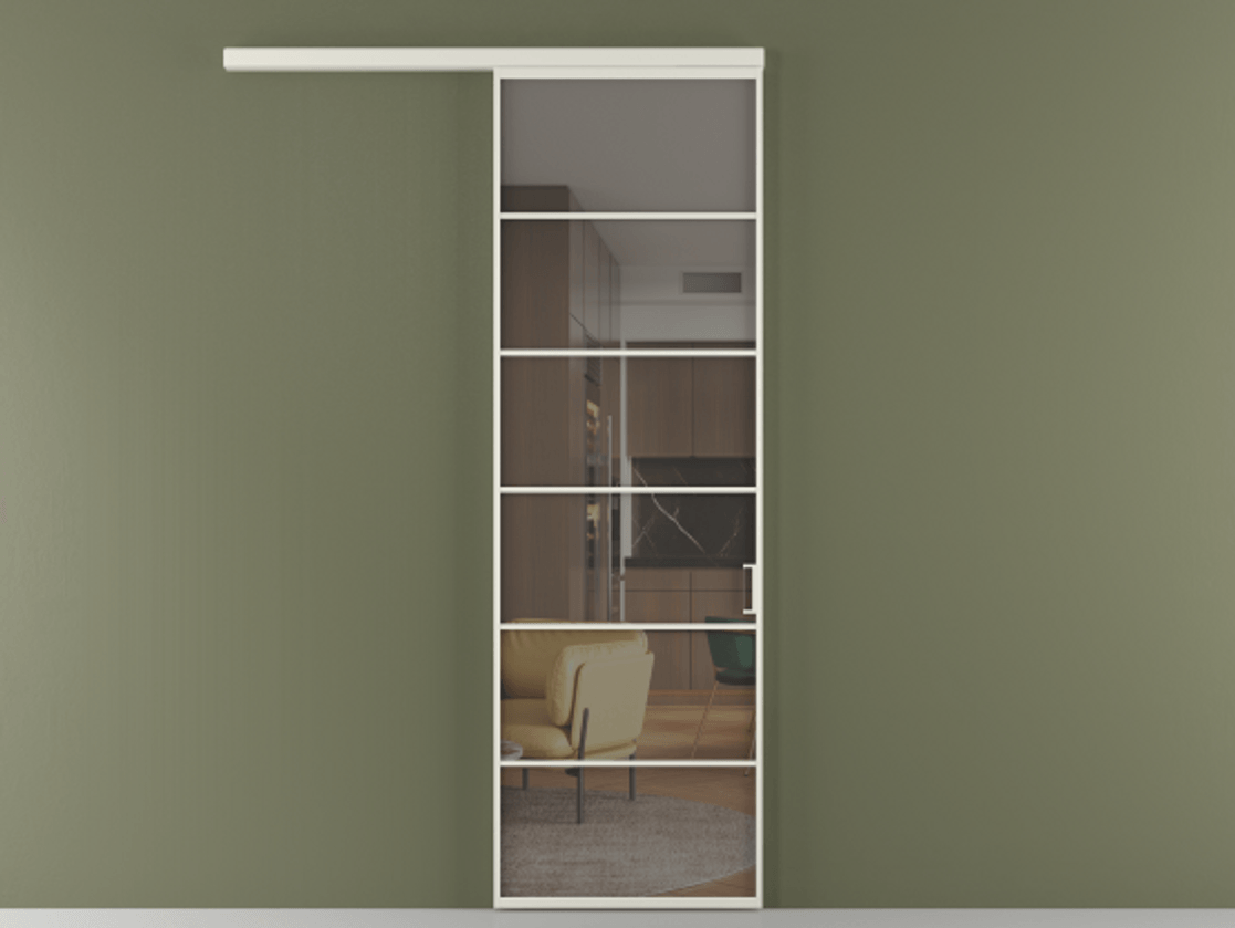 Перегородка Formato вдоль стены одностворчатая #VENDORCODE# #FURNISH# #GLASS# Цена #PRICE# #CURRENCY#  | Volhovec