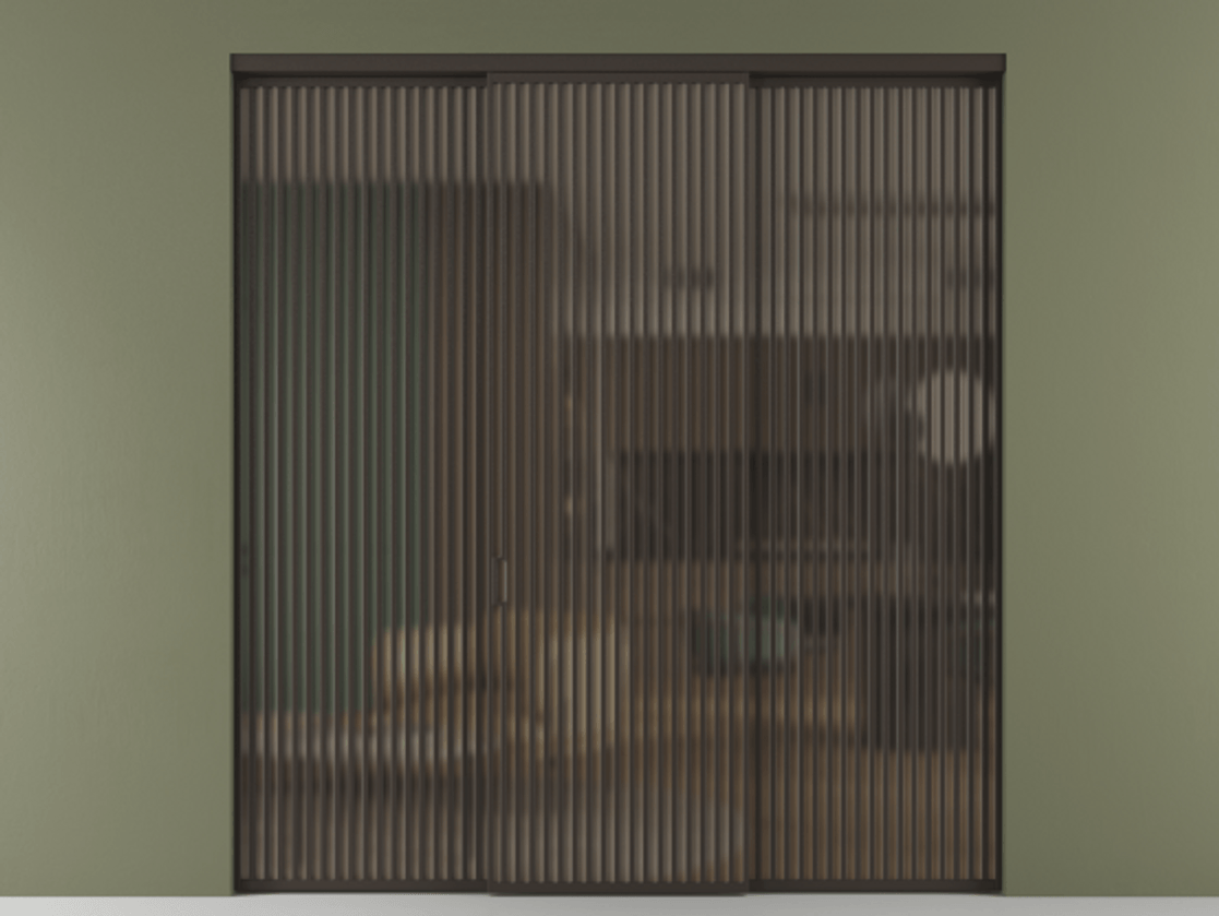 Перегородка Формато внутри проёма 3 створки АЛПР 040.06 Алюминий антрацит Сатинированное бронзовое стекло, триплекс. Цена 666520 сом 1. Полотно 3 шт. (800/2100 мм)
2. Комплект установки раздвижной системы
3. Базовый комплект фурнитуры
4.Ручка Рондо. Фабрика дверей Волховец 8 (800) 551 43 19 Перегородка Формато внутри проёма 3 створки АЛПР 040.06 Алюминий антрацит Сатинированное бронзовое стекло, триплекс Цена 666520 сом | Volhovec